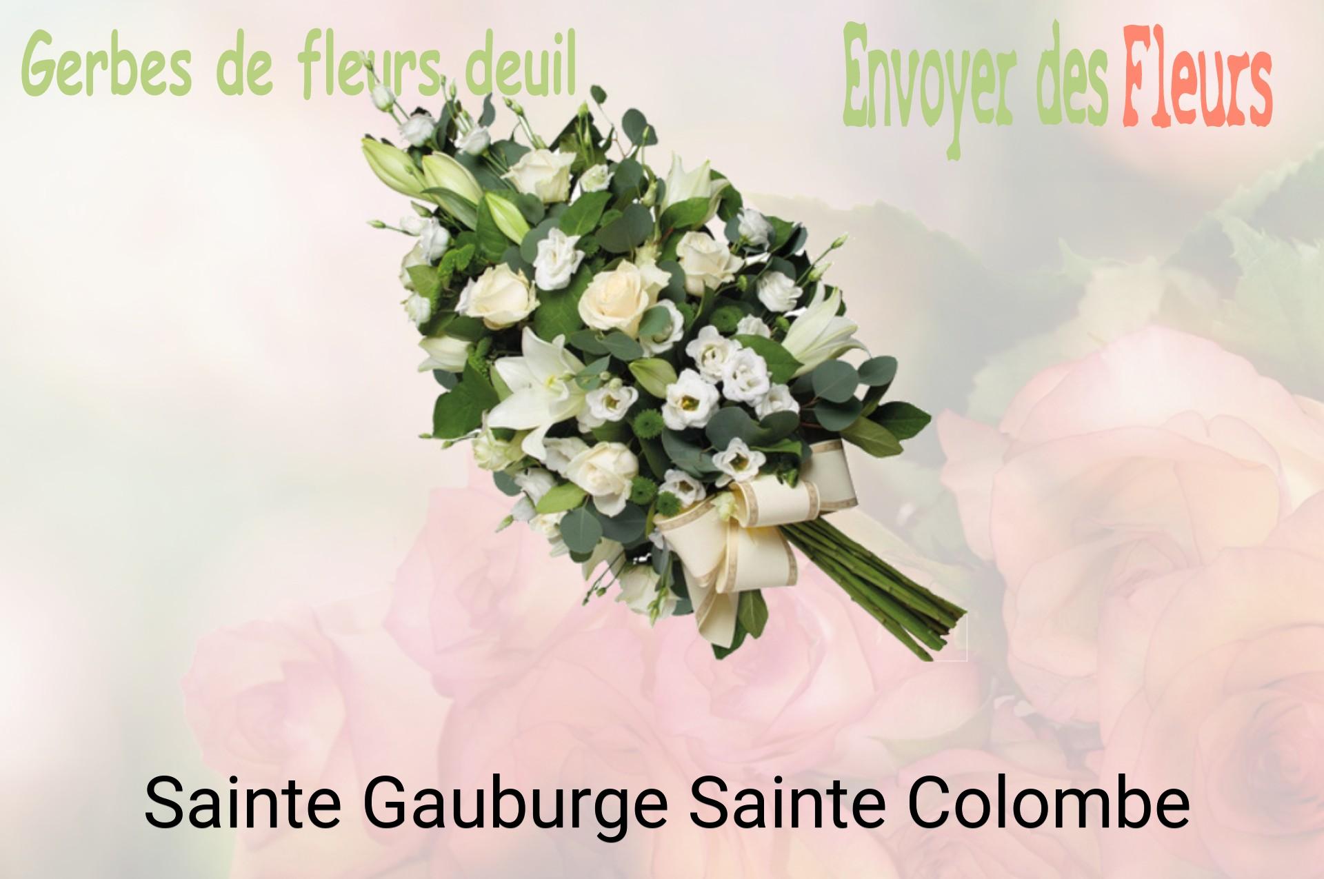 Gerbe de fleurs de deuil livrée à Sainte-Gauburge-Sainte-Colombe